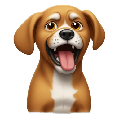 dog being mad sticker