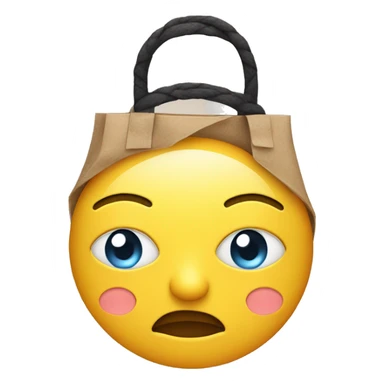 Smiley with bags under eyes sticker