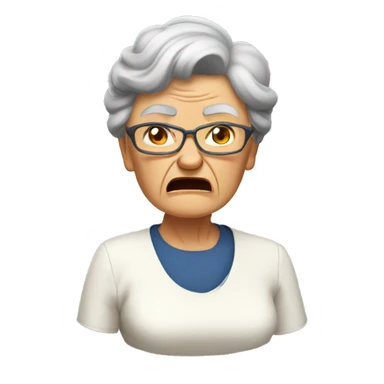 granma angry sticker