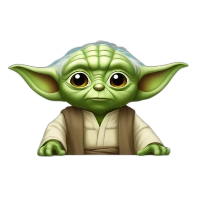 Yoda in office  sticker