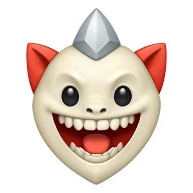 Aadd sharp teeth sticker