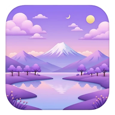 aesthetic pastel purple aesthetic scenery  sticker