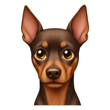 Brown Pinscher  sticker