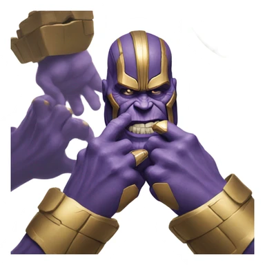 Thanos snapping sticker