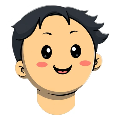 face smiling on the outside but with tears flowing, emotional facade sticker