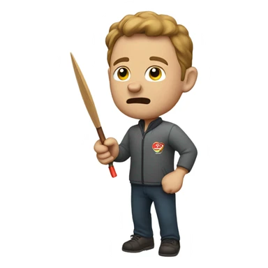 Stuart Gibson playing darts sticker