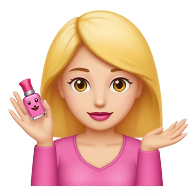 Rends cet emoji 🤏🏻 en main de femme avec du vernis à ongles dessus.  sticker