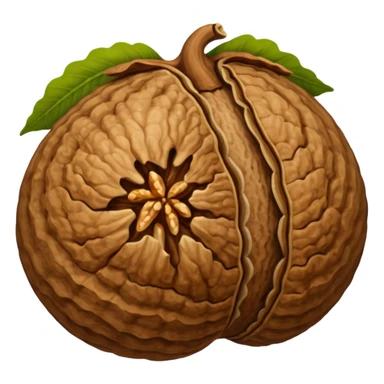 One Walnut Shell! Juglandaceae sticker