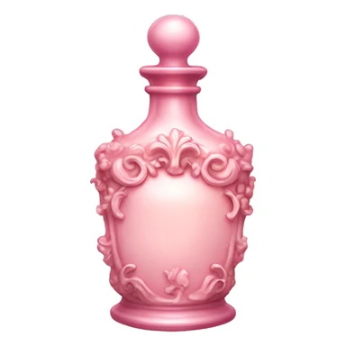 Pale pink rococo potion bottle  sticker