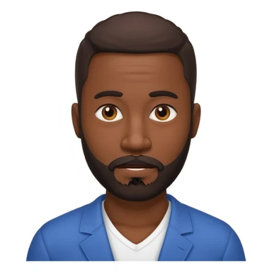 BLACK MAN WITH LOW CUT BEARD SAYING WHO CARES?! sticker