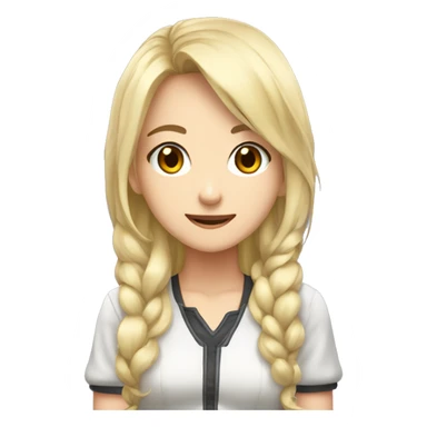 creame una chica anime gamer sticker