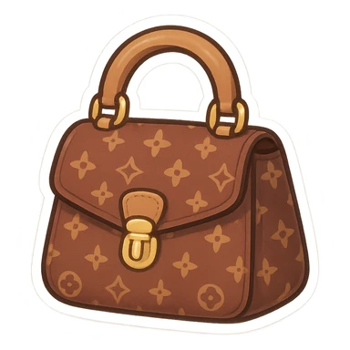 Luxury handbag sticker