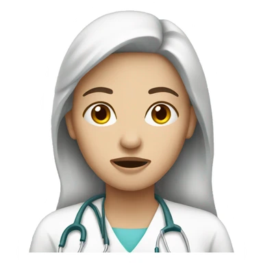 woman patient symptom sticker