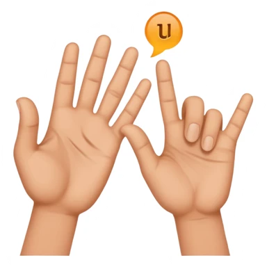 Le signe Jul avec les mains sticker