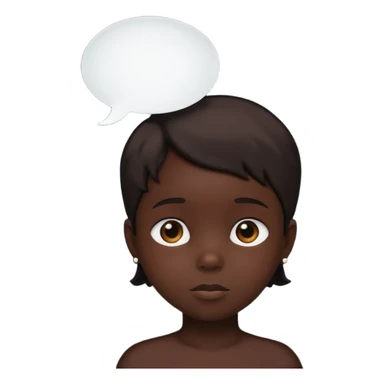 child silhouette with speech bubble sticker