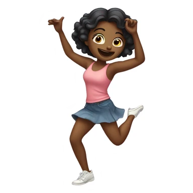 girl dancing funny sticker