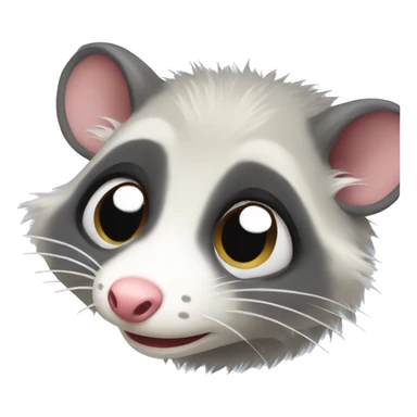 A opossum who is crying  sticker