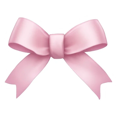 light pink ribbon bow sticker