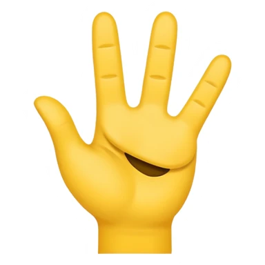 Make a YVL hand emoji doing the YVL hand signal sticker