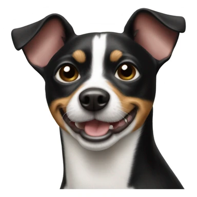 Black Rat Terrier  sticker