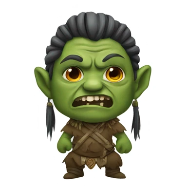 orc chaman sticker