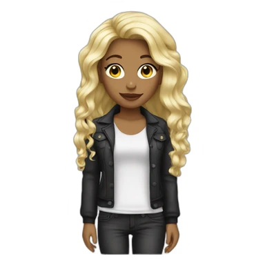 blonde girl - singer sticker