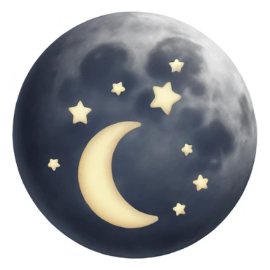 A loving moon sticker