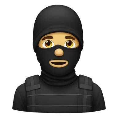 guy in balaclava sticker