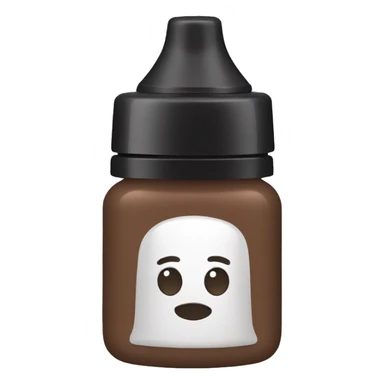 hair mousse in a faceless bottle sticker