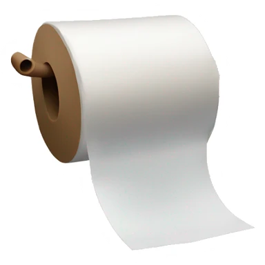  toilet roll with dirt sticker