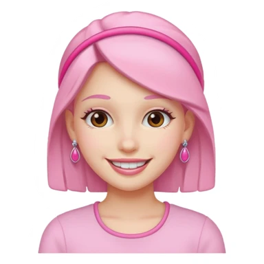 Aesthetic girl with pink accessories  sticker