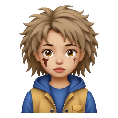 girl emoji , style , ugly outfit sticker