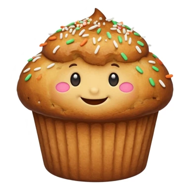 smiling muffin sticker