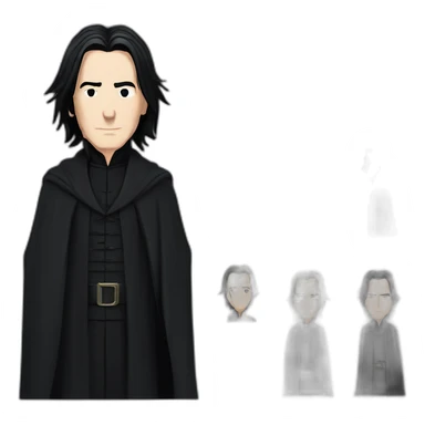 elegant severus snape alan rickman sticker