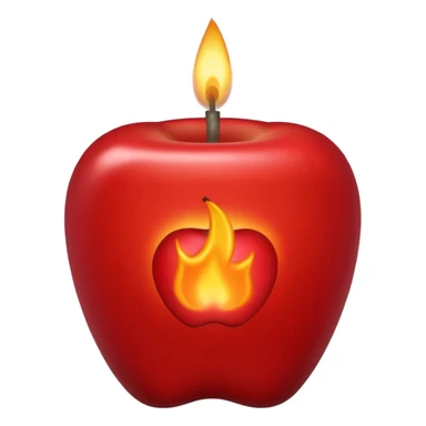ritual candle apple sticker