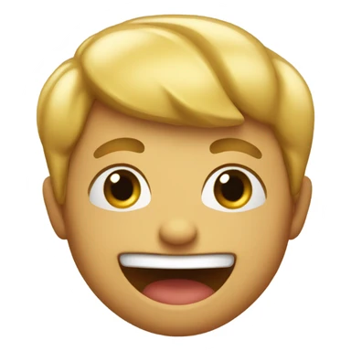 Super excited face sticker