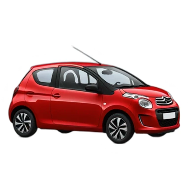 citroen C1 rouge sticker