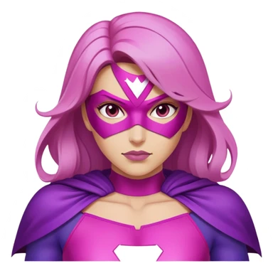 pink violet woman superhero power sticker