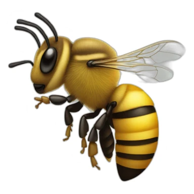Musical honeybee sticker