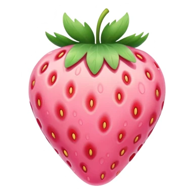 pastel pink strawberry sticker