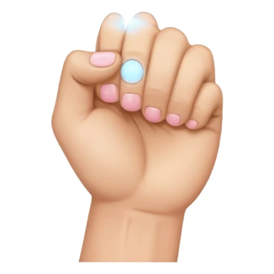 fist closed and pinky finger out sticker