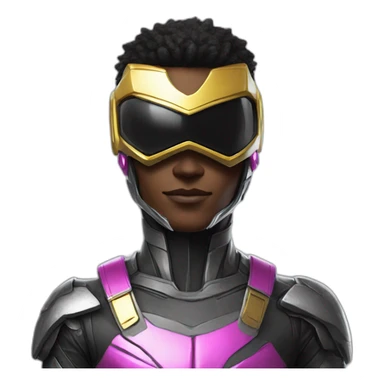 cyberpunk power ranger sticker