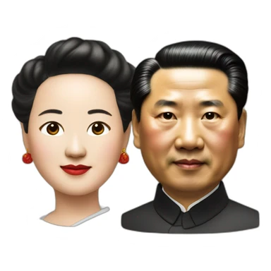 Mao zedong and xi jinping sticker