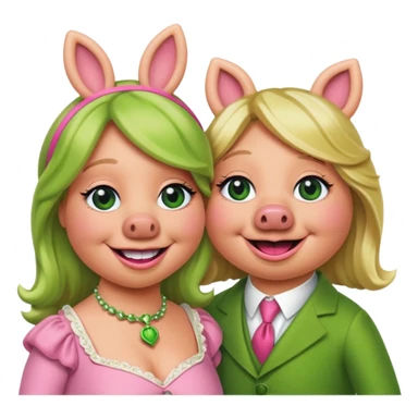 Kermit Miss Piggy sticker