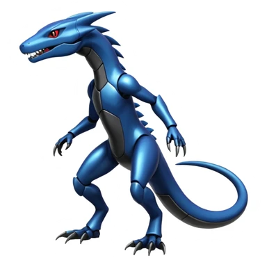 Shiny Cool Futuristic Salandit-Lombax-Sergal-Cyclizar-Genesect-Pokémon, full body sticker