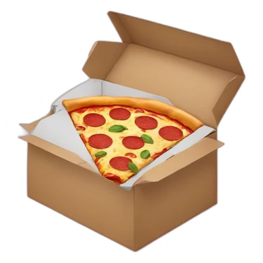 pizza in a box sticker