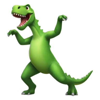 Dancing dinosaur sticker