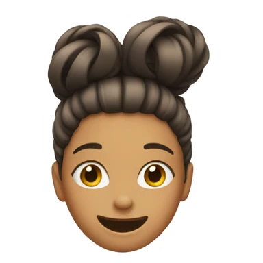 A girl flipping her hair sticker