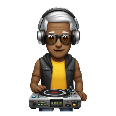 Dj de 48 años con un controlador  sticker