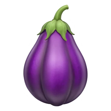 animated eggplant with veins pumping sticker